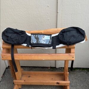 nwot fleece saddle bag